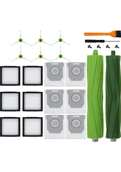I7 I7+ E5 E6 I3 Elektrikli Süpürge Için Ana Fırça Yan Fırça Filtresi Yedek Parçaları (Yurt Dışından)