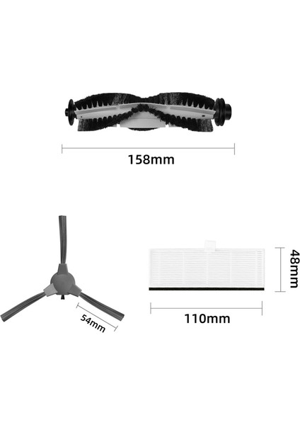 R3500 R3500S R550 R650 R600 R700 Yan Silindir Fırça Filtre Fırçası Için Yedek Parçalar (Yurt Dışından) fırsatları