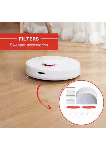 Promosyon Ana Fırça Yan Fırça Hepa Filtre Mop Bezi (Yurt Dışından) modelleri