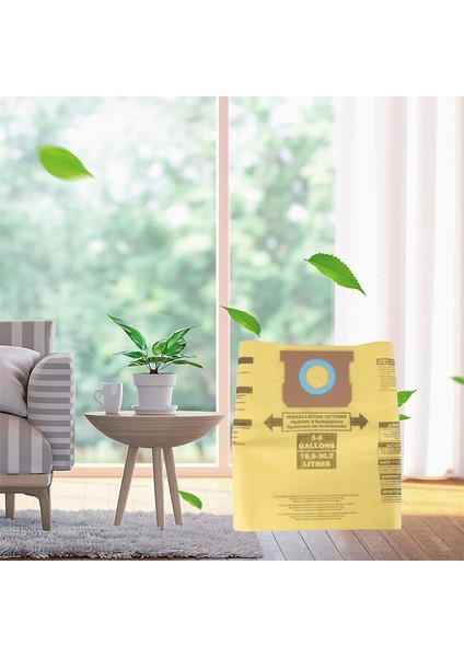 Mağaza 5-8 Galonluk Vakumlar Için 3 Paket Tip H Vakum Filtre Torbası (Yurt Dışından)