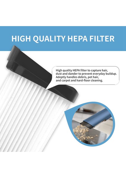 Akülü El Süpürgesi Için 4 Adet Kumaş Filtre WV401BL WV401PK (Yurt Dışından)