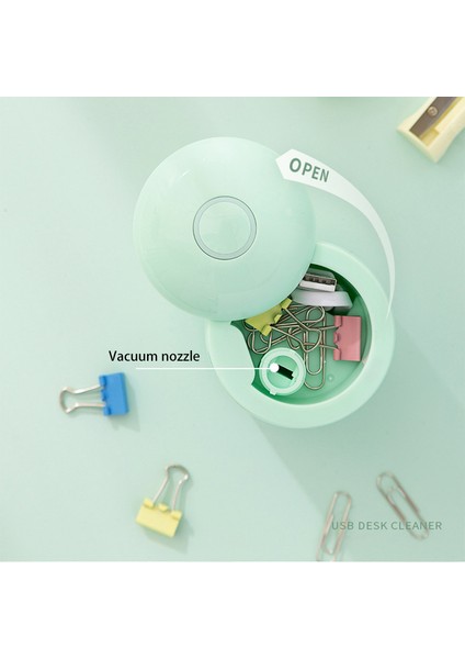 Ofis Bilgisayarı Için USB Mini Elektrikli Süpürge Toz Masa Süpürgesi, Mavi (Yurt Dışından)