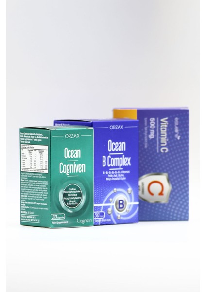 Cogniven B-Complex Vitamin C Odaklanma Motivasyon Seti