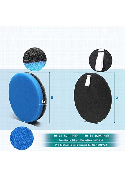 2998 Multiclean Kaldırmalı Pet Süpürgesi Için Filtre Kiti 2999 2849 (Yurt Dışından)