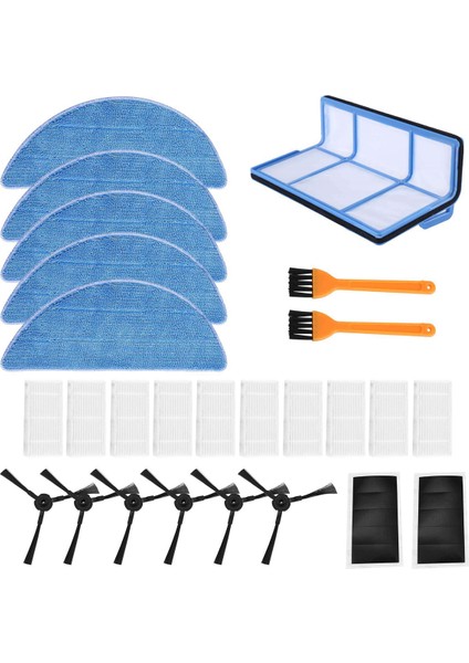 V5 V5S V3 V3S V5PRO V50 V55 X5 V5S Pro Elektrikli Süpürge Robotu Temizleyici A Için Yedek Aksesuarlar Kiti (Yurt Dışından)