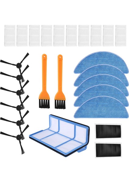 V5 V5S V3 V3S V5PRO V50 V55 X5 V5S Pro Elektrikli Süpürge Robotu Temizleyici A Için Yedek Aksesuarlar Kiti (Yurt Dışından)