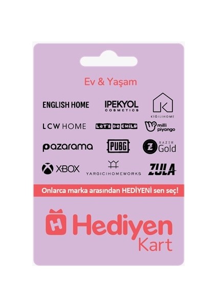 Hediyen Kart - Ev & Yaşam - 1000 Tl