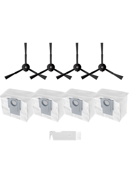 S8 / S8 Plus / S8 Pro Ultra Robot Süpürge Yedek Yedek Parça Aksesuarları Yan Fırça Toz Torbası (Yurt Dışından)
