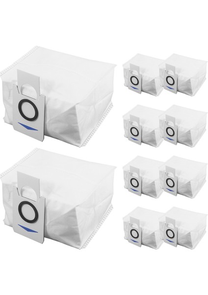 Deebot X1 Omnı Turbo Robot Süpürge Için 10 Paket Yedek Elektrikli Süpürge Torbası (Yurt Dışından)
