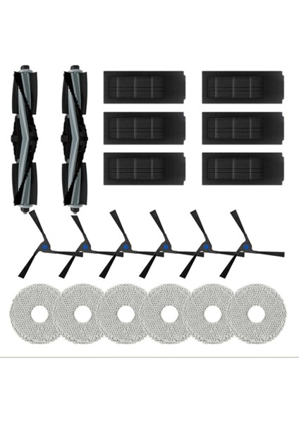 Deebot X2 Omni / X2 / X2 Pro / DEX86 Yedek Parça Aksesuarları Için Rulo Fırça Yan Fırça Paspas Hepa Filtre (Yurt Dışından)
