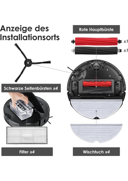 S8 Pro Ultra Aksesuar Seti, Yedek Parça Robot Süpürge Robot Süpürge (Yurt Dışından) fırsatları
