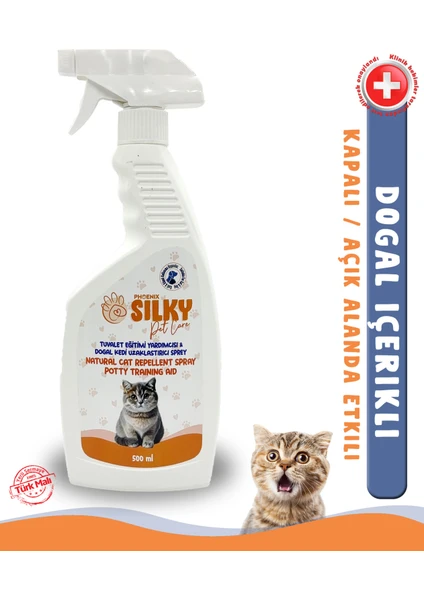 Silky - Kedi Uzaklaştırıcı ve Tuvalet Eğitim Spreyi ( 500ML )