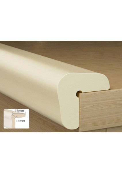 4 Adet Köşe Darbe Koruma ve Krem Kalın Kauçuk 2mt Bebek Çocuk Masa Sehpa Kenar (3m Bant) modelleri