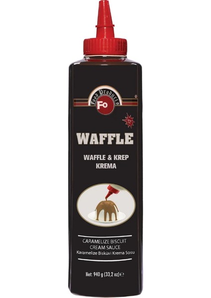 Karamelize Bisküvili Waffle ve Krep İçin Krema Sosu 940 gr