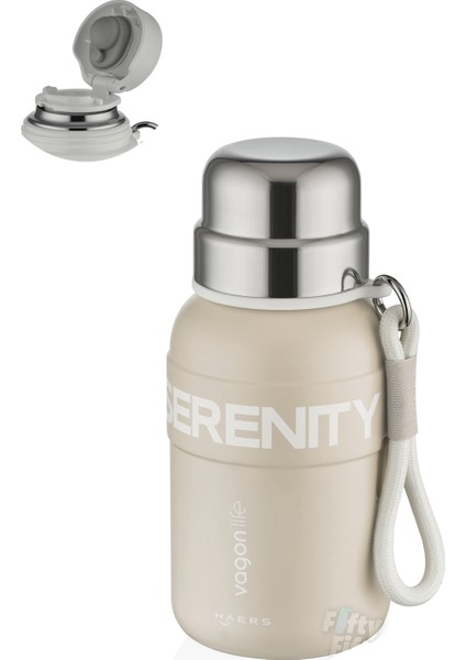 600 ml Paslanmaz Çelik Termos/su Matarası Rahat Içim-Taşıma ASKILI-FF1005-600ML
