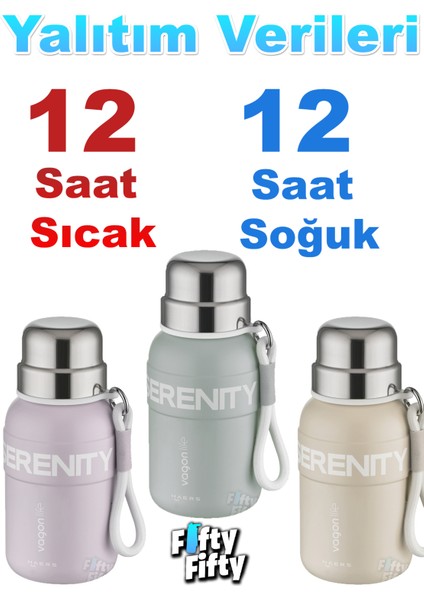 600 ml Paslanmaz Çelik Termos/su Matarası Rahat Içim-Taşıma ASKILI-FF1005-600ML