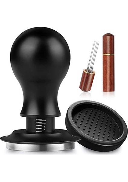 53MM Espresso Sabotaj Kahve Sabotajı, Toz Pres Iğnesi, Paslanmaz Çelik Sabotaj, Ölçekli Kahve Dağıtıcısı (Yurt Dışından)