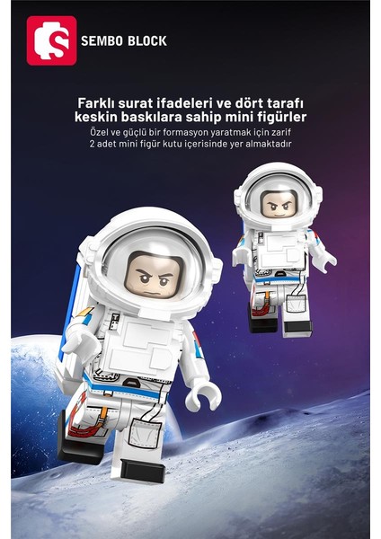 Faz Iı Uzay Istasyonu 644 Parça Yapı Blokları LEGO ile Uyumlu (203354)