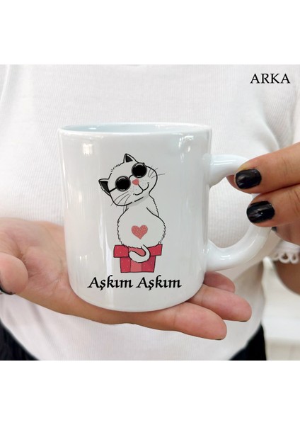 Her Yaşa ve Zevke Uygun Aşkım Aşkım Kedicik Kişiye Özel Kupa Bardaklar fiyatları