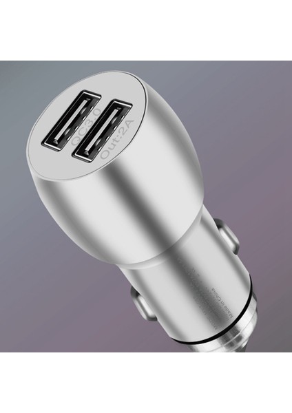 USB Araç Şarj Cihazı 5A Hızlı Şarj 2 Port 12-24 V Soket Çakmak Araba USB C Şarj Cihazı Telefon Şarj Adaptörü (Yurt Dışından) modelleri