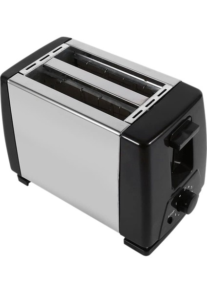Ekmek Kızartma Makinesi 2 Dilim Paslanmaz Çelik Ekmek Ekstra Geniş Yuvalı Kompakt Ekmek Kızartma Makineleri, Waffle Için Elektrikli Küçük Ekmek Makinesi, Us Plug (Yurt Dışından)