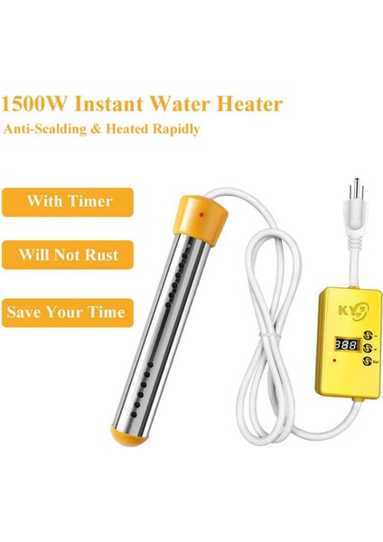 2500 W Elektrikli Isıtıcı Kazan Su Isıtma Elemanları Taşınabilir Daldırma Süspansiyon Banyo Yüzme Havuzu Ab Tak Siyah (Yurt Dışından) fiyatları