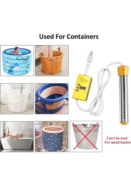 2500 W Elektrikli Isıtıcı Kazan Su Isıtma Elemanları Taşınabilir Daldırma Süspansiyon Banyo Yüzme Havuzu Ab Tak Siyah (Yurt Dışından) fırsatları