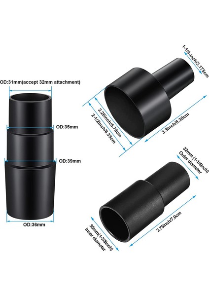 6 Parça Evrensel Vakum Hortumu Adaptörü Islak Kuru Vakum Dönüştürücü Redüktör Ek Parçaları Elektrikli Süpürge Için (Yurt Dışından)