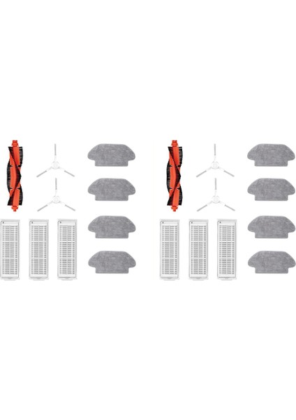 Mi Robot Vakum Paspas Pro P Temizlik Robotu Için 2 Takım, Model: STYTJ02YM, Ana Yan Fırça + Hepa Filtre + Paspas Bezi (Yurt Dışından)