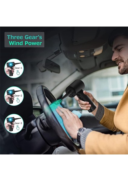 Basınçlı Hava Püskürtme Toz Üfleyici Elektrikli Toz Üfleyici Klavye Dizüstü Bilgisayar, Kanepe, Araba, Ofis Ekipmanları Için Temizleme Hava Spreyi (Yurt Dışından)