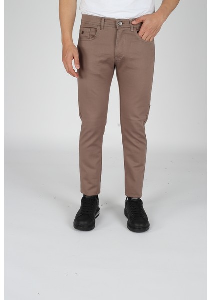 Gabardin Pantolon Vizon