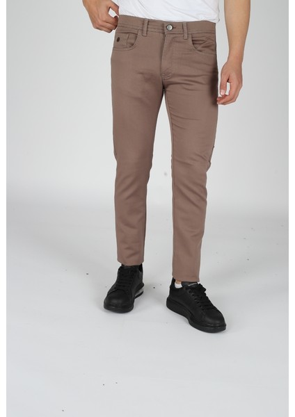 Gabardin Pantolon Vizon