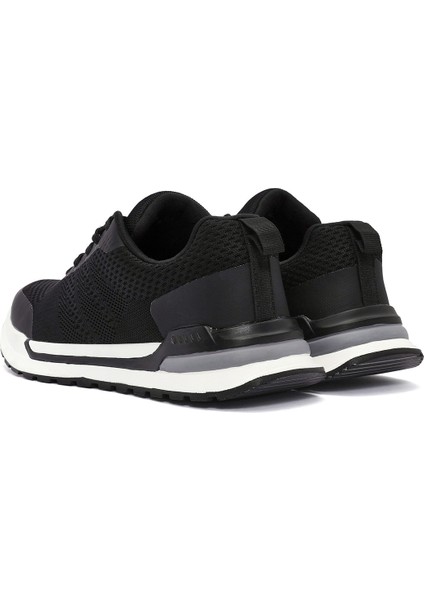 Erkek Siyah Bağcıklı Kumaş Sneaker 24WFD69326F indirimleri
