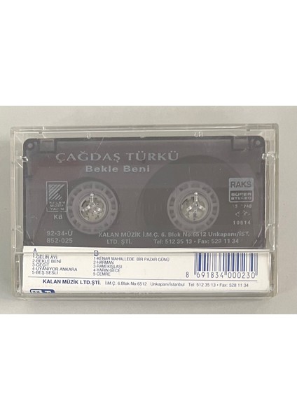 Çağdaş Türkü - Bekle Beni - Kaset