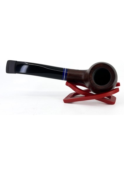 Half Bent Apple Briar (Gül Kökü) 9 mm Filtreli El Yapımı Pipo - Kahverengi 1736