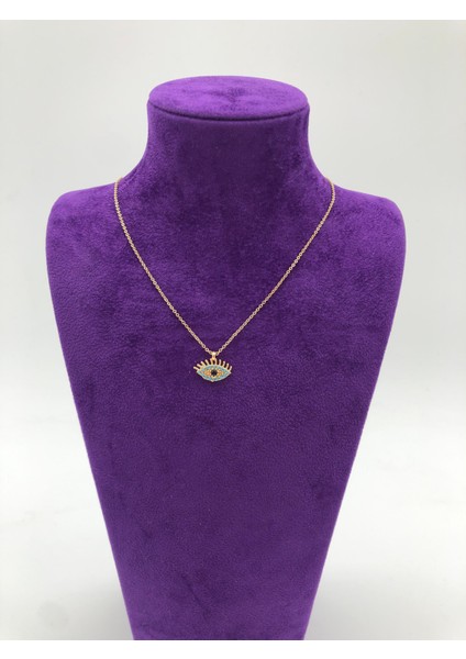 Gold Kirpik Kolye
