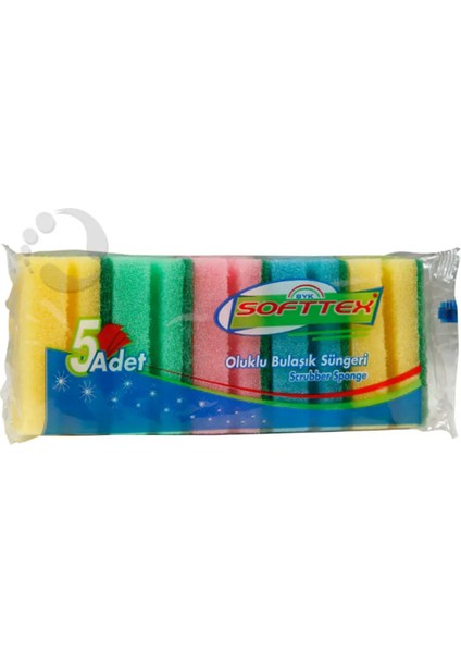 Bulaşık Süngeri Oluklu 5'li ROYALEKS-NRX-F552