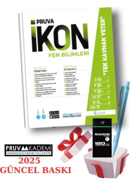 Pruva Akademi 8. Sınıf İkon Fen Bilimleri Konu Anlatımı + Faber Eğitim Seti