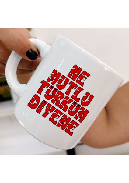 Her Yaşa ve Zevke Uygun Ne Mutlu Türküm Diyene Kupa Bardaklar