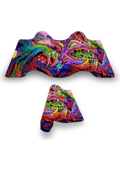 Hyperbeast Mouse Pad 70X30 Mouse Pad Oyuncu Mause Pad Xl Büyük Mousepad Kenar Dikişli Yıkanabilir Speed Mause Pad