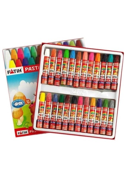 24 Renk Pastel Boya