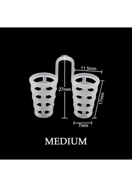 Burun Içi Silikon Aparatı Antihorlama Nefes Açan Nostril Nazal Dilatör Steril Taşıma Kutulu - Mediumx2
