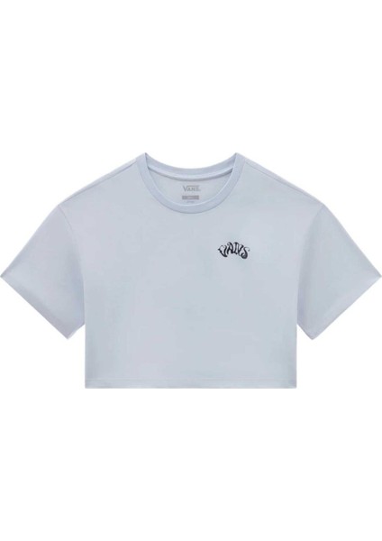 Vexed Relax Crop Kadın Mavi T-Shirt