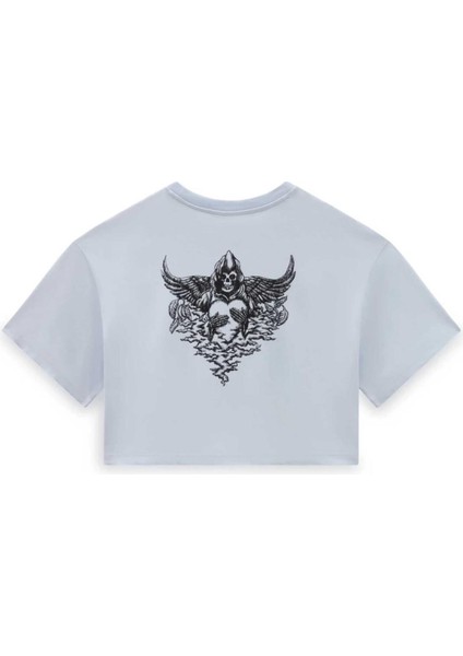 Vexed Relax Crop Kadın Mavi T-Shirt