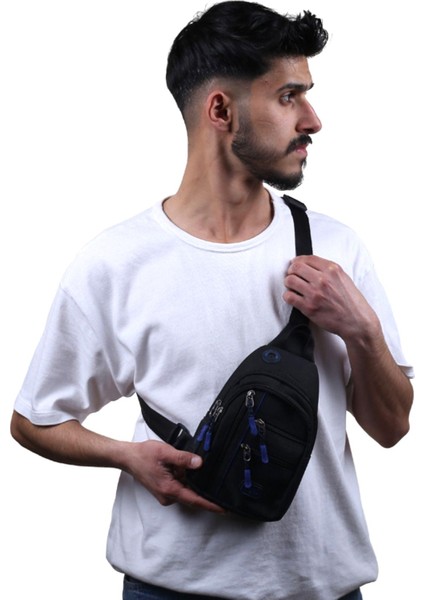 4924 Erkek Kanvas Body Bag Çapraz Çanta