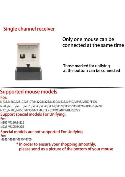 Nano USB Receiver Alıcı 5'li Paket (Klavye Mouse Setleri) Için