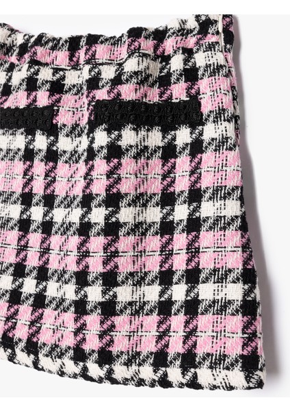 Tüvit Etek Cep Aplikeli Beli Lastikli modelleri