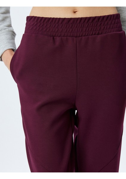 Beli Lastikli Yüksek Bel Cepli Boru Paça Kalın Modal Kumaş Eşofman Altı indirimleri