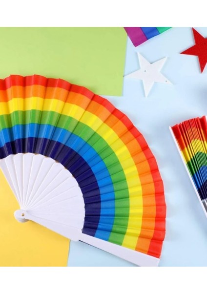 - Yelpaze 2 Adet Gökkuşağı Desenli fiyatları