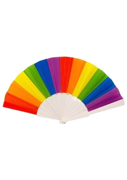 - Yelpaze 2 Adet Gökkuşağı Desenli modelleri